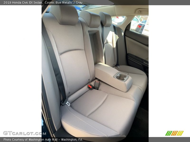 Cosmic Blue Metallic / Gray 2019 Honda Civic EX Sedan