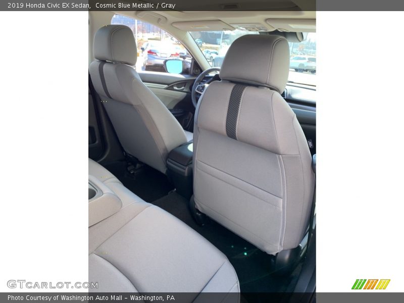 Cosmic Blue Metallic / Gray 2019 Honda Civic EX Sedan