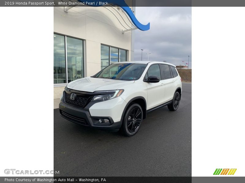 White Diamond Pearl / Black 2019 Honda Passport Sport