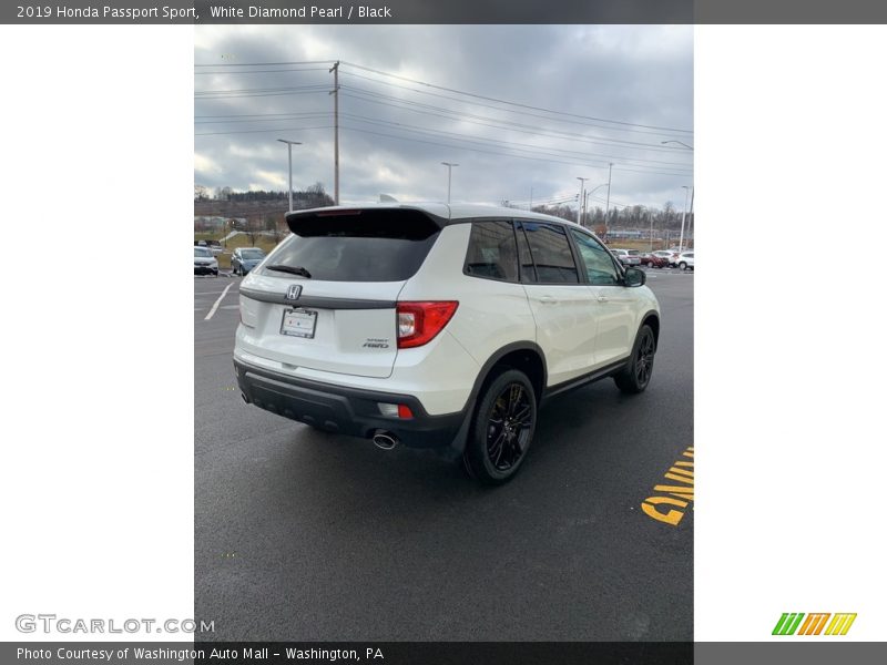 White Diamond Pearl / Black 2019 Honda Passport Sport