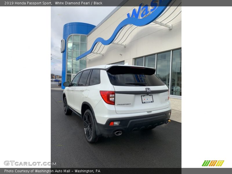 White Diamond Pearl / Black 2019 Honda Passport Sport