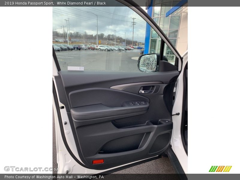 White Diamond Pearl / Black 2019 Honda Passport Sport