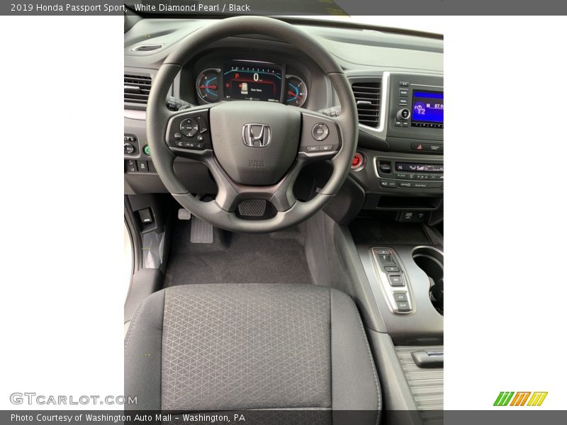 White Diamond Pearl / Black 2019 Honda Passport Sport