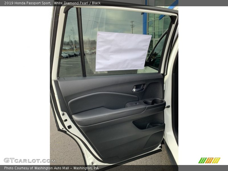 White Diamond Pearl / Black 2019 Honda Passport Sport