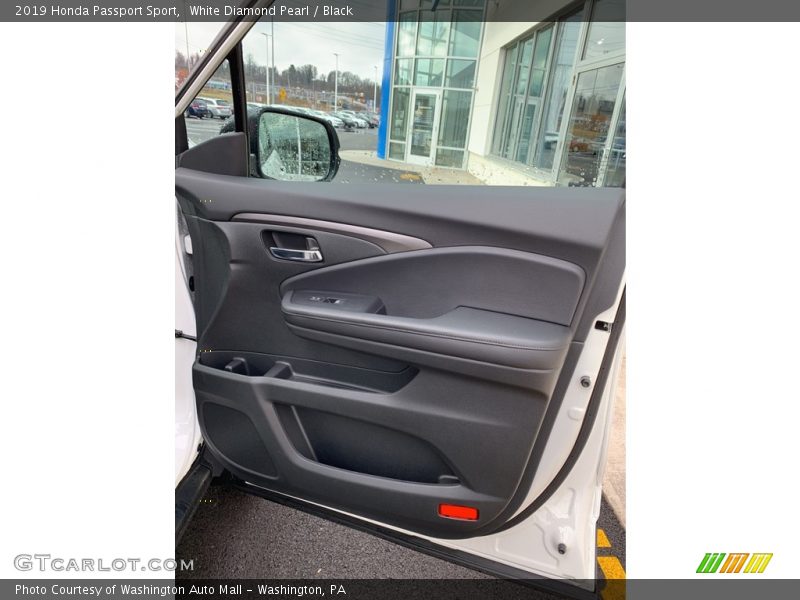 White Diamond Pearl / Black 2019 Honda Passport Sport