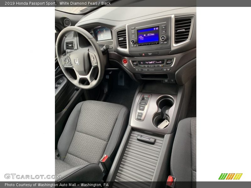 White Diamond Pearl / Black 2019 Honda Passport Sport