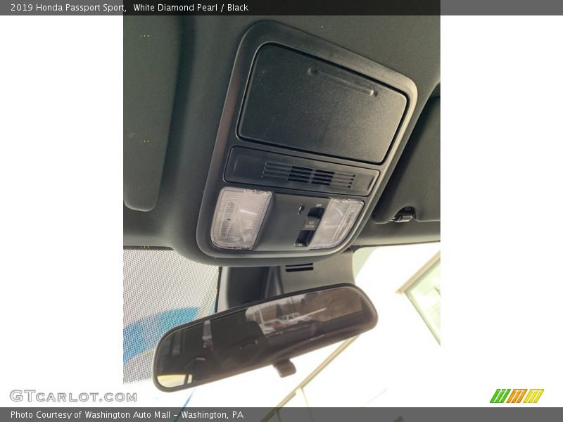 White Diamond Pearl / Black 2019 Honda Passport Sport