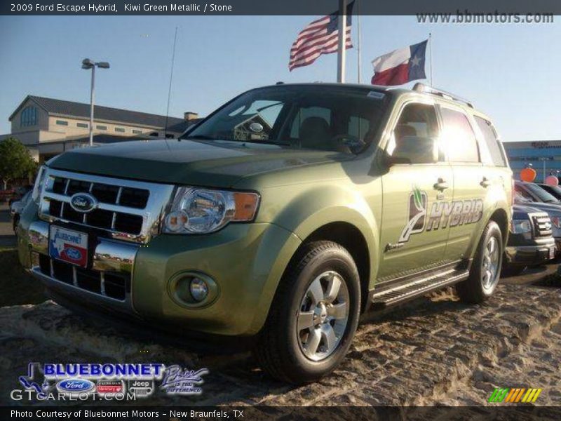 Kiwi Green Metallic / Stone 2009 Ford Escape Hybrid