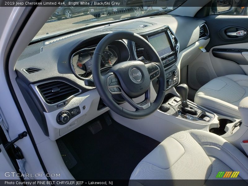 Bright White / Black/Ski Grey 2019 Jeep Cherokee Limited 4x4