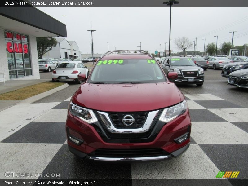 Scarlet Ember / Charcoal 2019 Nissan Rogue SL