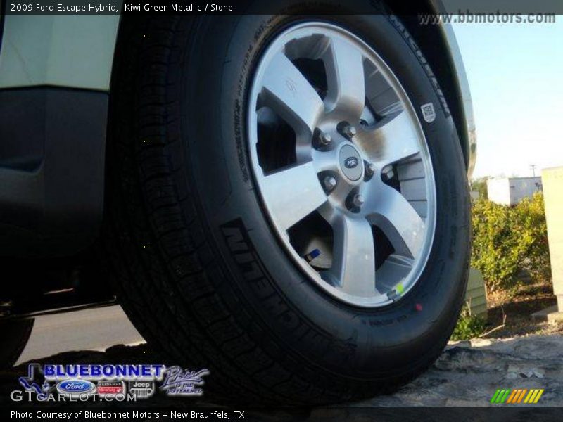 Kiwi Green Metallic / Stone 2009 Ford Escape Hybrid