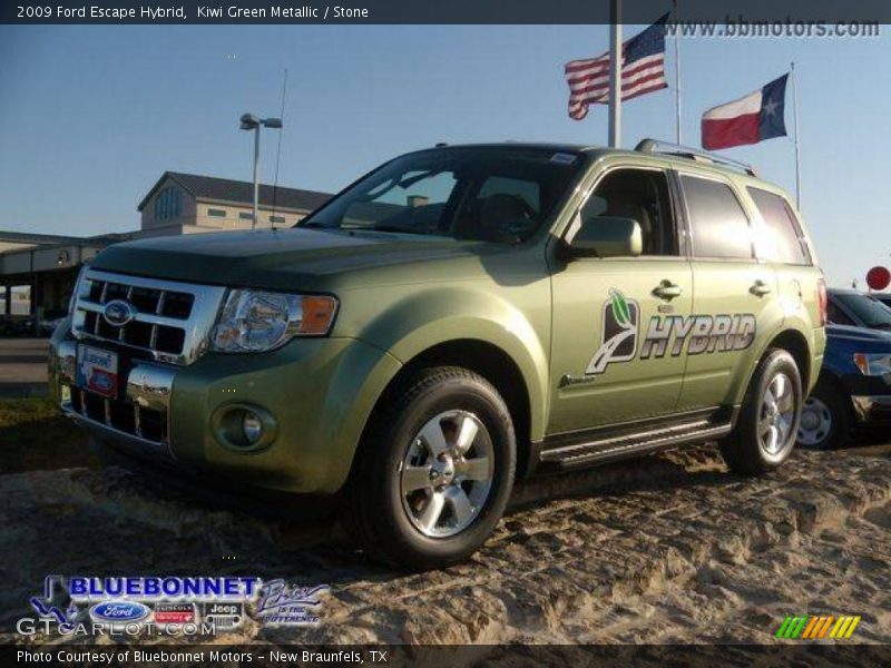 Kiwi Green Metallic / Stone 2009 Ford Escape Hybrid