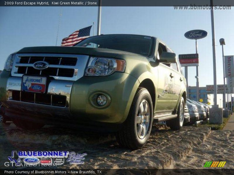 Kiwi Green Metallic / Stone 2009 Ford Escape Hybrid