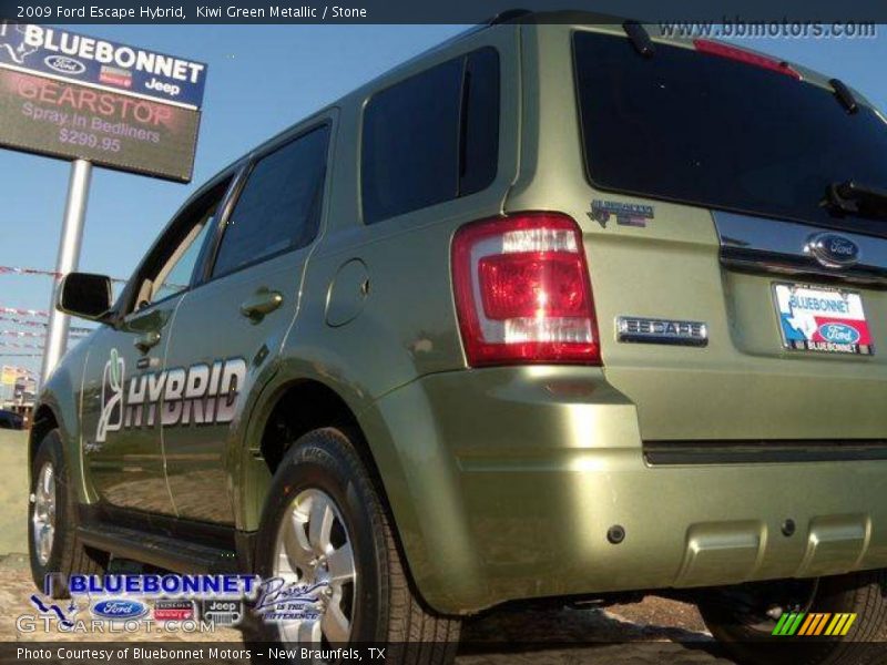 Kiwi Green Metallic / Stone 2009 Ford Escape Hybrid