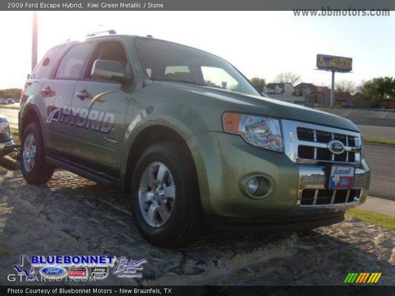 Kiwi Green Metallic / Stone 2009 Ford Escape Hybrid