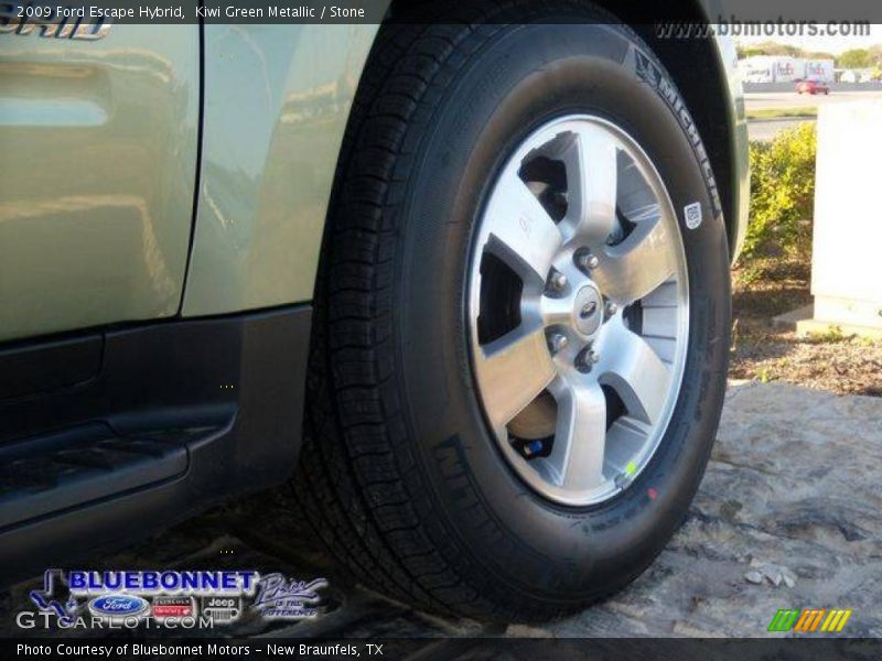 Kiwi Green Metallic / Stone 2009 Ford Escape Hybrid