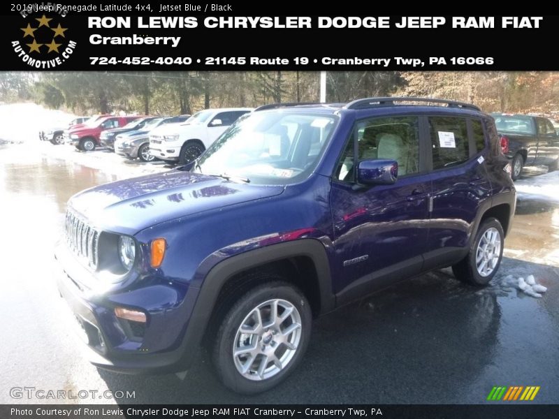 Jetset Blue / Black 2019 Jeep Renegade Latitude 4x4