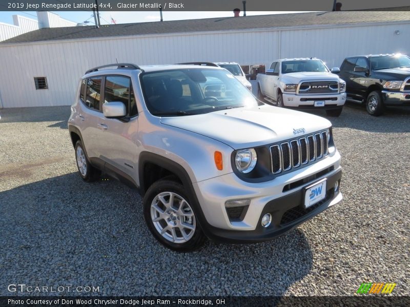 Glacier Metallic / Black 2019 Jeep Renegade Latitude 4x4