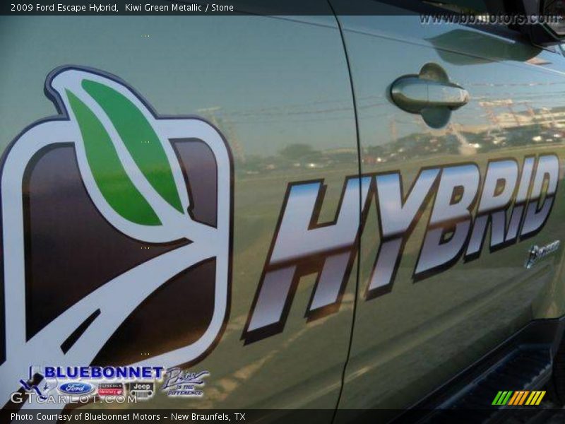 Kiwi Green Metallic / Stone 2009 Ford Escape Hybrid