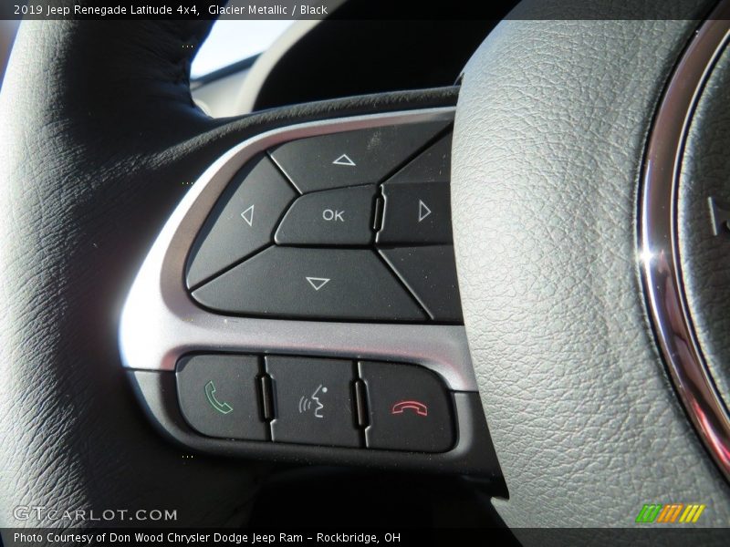 Glacier Metallic / Black 2019 Jeep Renegade Latitude 4x4