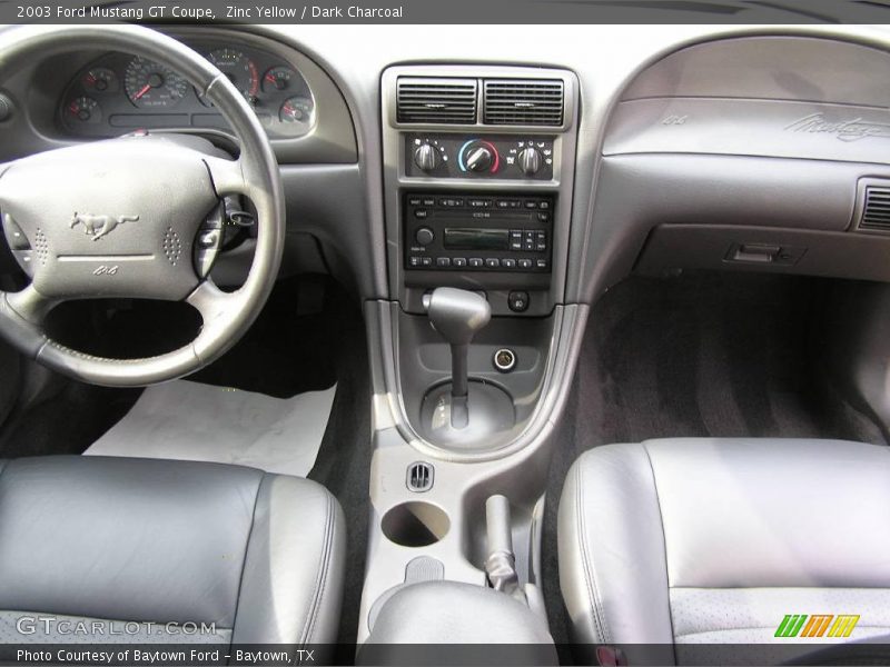 Zinc Yellow / Dark Charcoal 2003 Ford Mustang GT Coupe