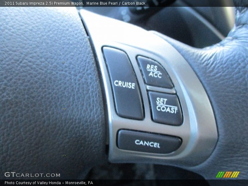 Marine Blue Pearl / Carbon Black 2011 Subaru Impreza 2.5i Premium Wagon