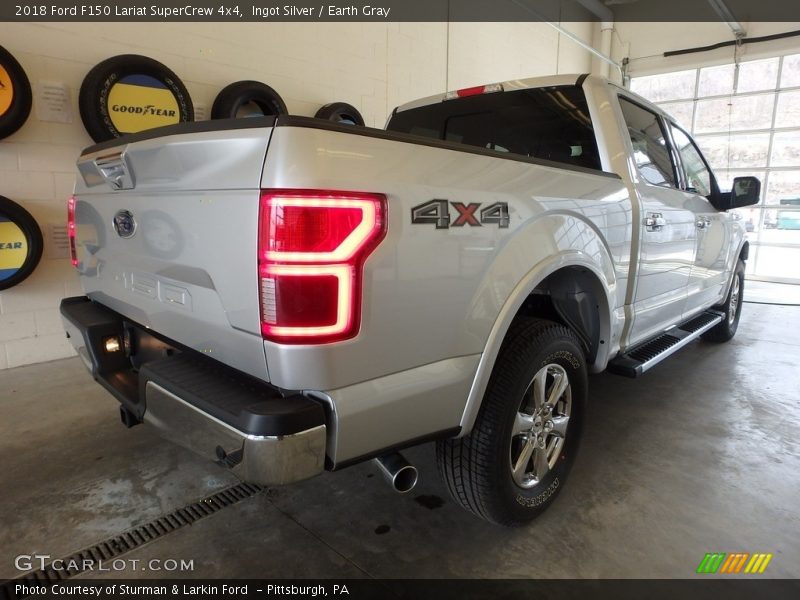 Ingot Silver / Earth Gray 2018 Ford F150 Lariat SuperCrew 4x4