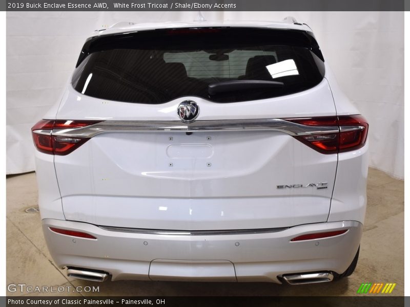 White Frost Tricoat / Shale/Ebony Accents 2019 Buick Enclave Essence AWD