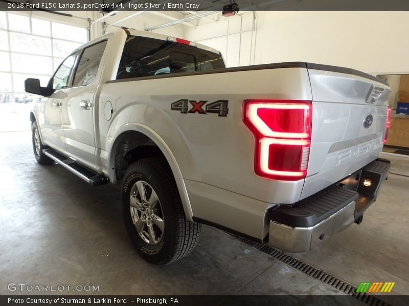 Ingot Silver / Earth Gray 2018 Ford F150 Lariat SuperCrew 4x4