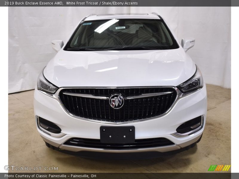 White Frost Tricoat / Shale/Ebony Accents 2019 Buick Enclave Essence AWD