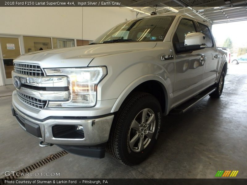 Ingot Silver / Earth Gray 2018 Ford F150 Lariat SuperCrew 4x4