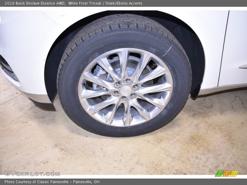 White Frost Tricoat / Shale/Ebony Accents 2019 Buick Enclave Essence AWD