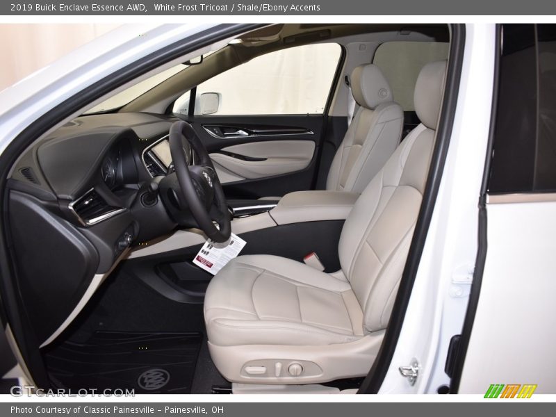 White Frost Tricoat / Shale/Ebony Accents 2019 Buick Enclave Essence AWD