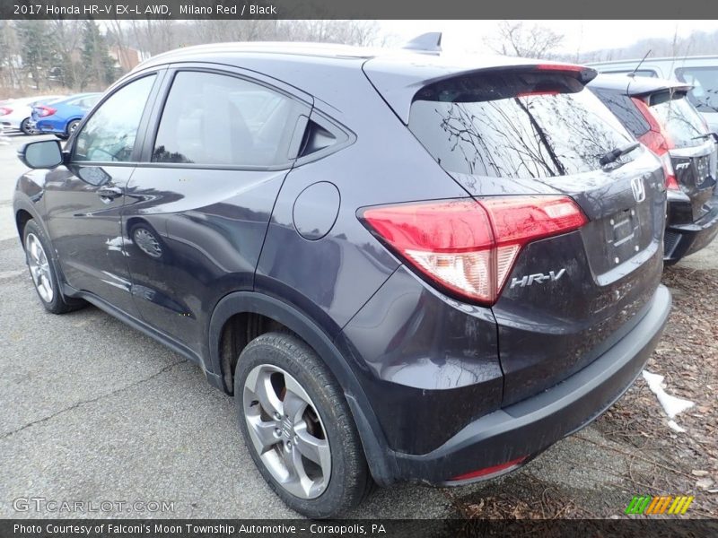 Milano Red / Black 2017 Honda HR-V EX-L AWD