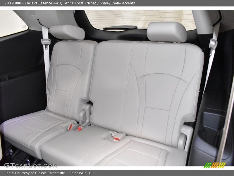 White Frost Tricoat / Shale/Ebony Accents 2019 Buick Enclave Essence AWD