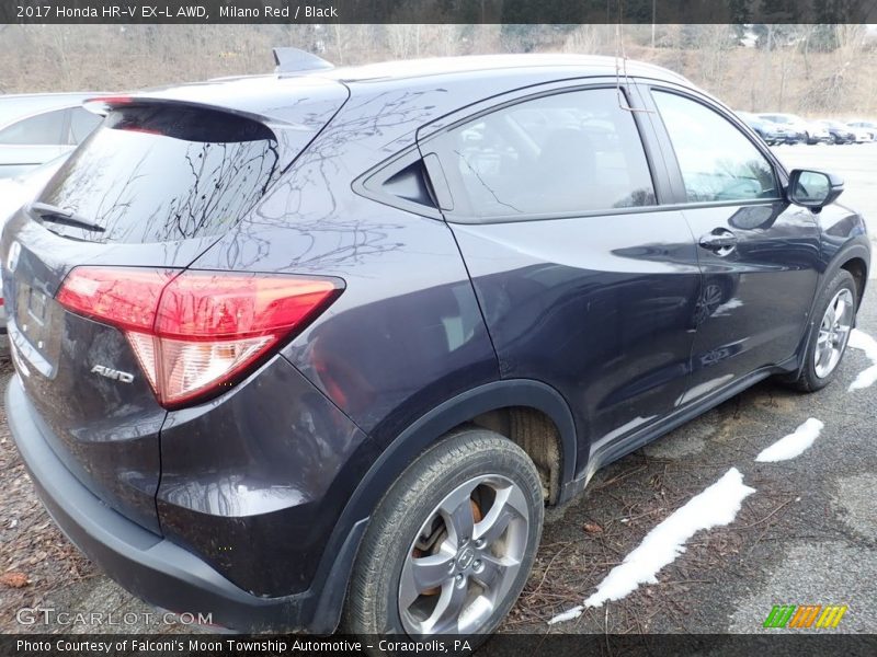 Milano Red / Black 2017 Honda HR-V EX-L AWD