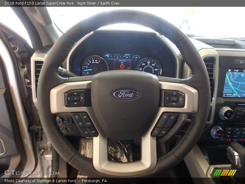 Ingot Silver / Earth Gray 2018 Ford F150 Lariat SuperCrew 4x4