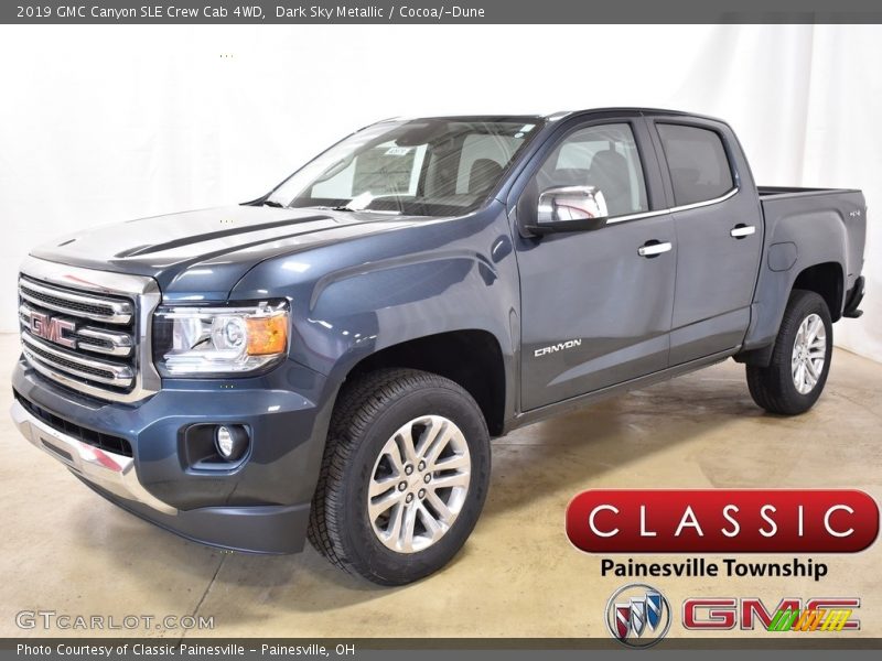Dark Sky Metallic / Cocoa/­Dune 2019 GMC Canyon SLE Crew Cab 4WD