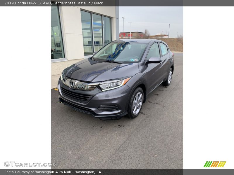 Modern Steel Metallic / Black 2019 Honda HR-V LX AWD