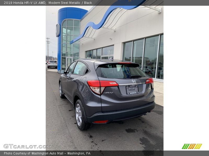 Modern Steel Metallic / Black 2019 Honda HR-V LX AWD