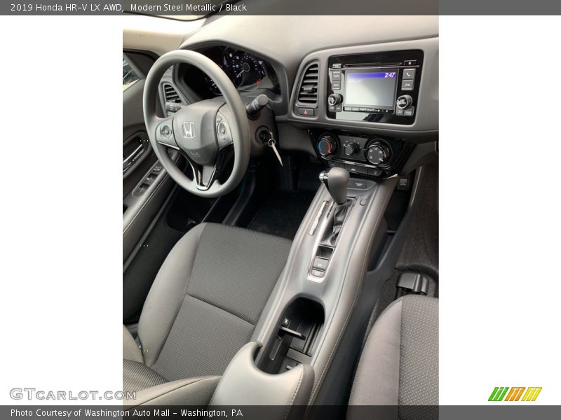 Modern Steel Metallic / Black 2019 Honda HR-V LX AWD