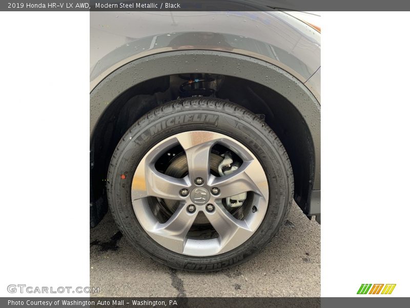 Modern Steel Metallic / Black 2019 Honda HR-V LX AWD
