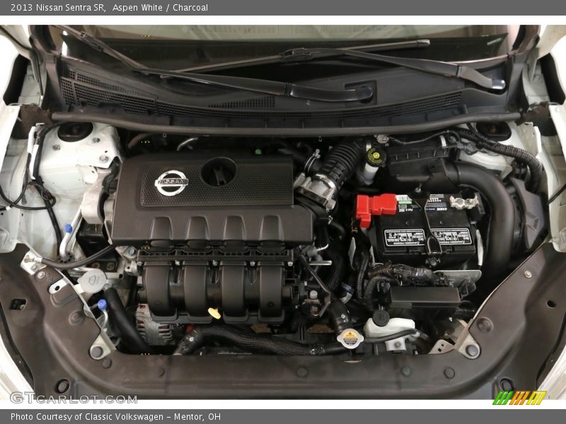 Aspen White / Charcoal 2013 Nissan Sentra SR