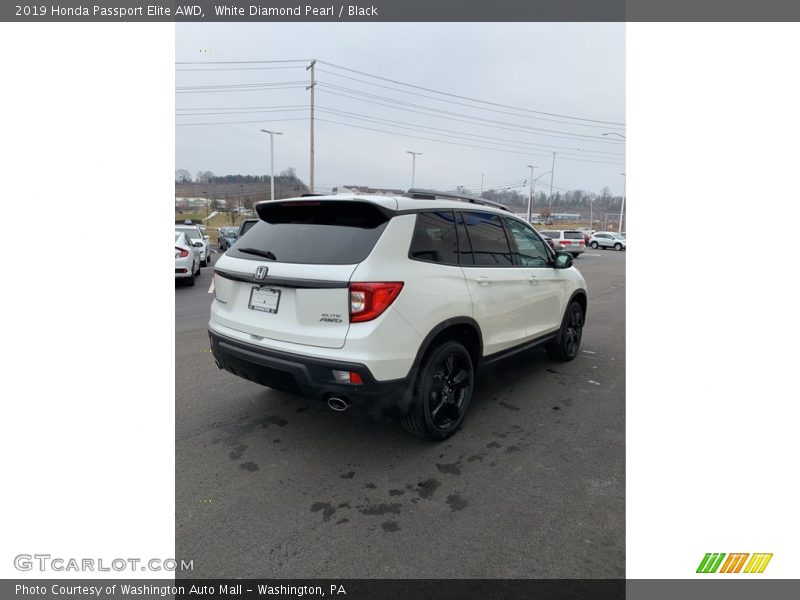 White Diamond Pearl / Black 2019 Honda Passport Elite AWD