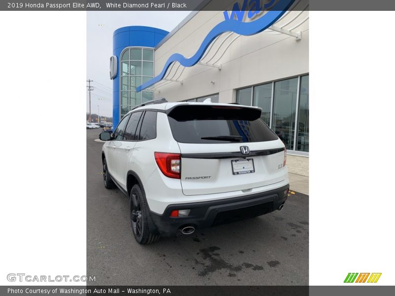 White Diamond Pearl / Black 2019 Honda Passport Elite AWD