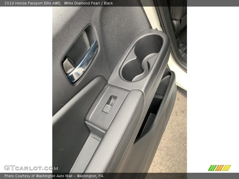 White Diamond Pearl / Black 2019 Honda Passport Elite AWD