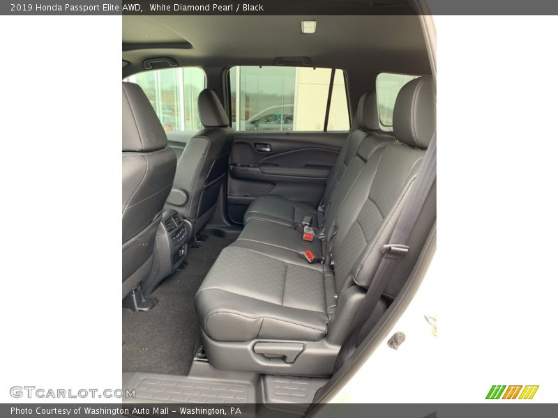 White Diamond Pearl / Black 2019 Honda Passport Elite AWD