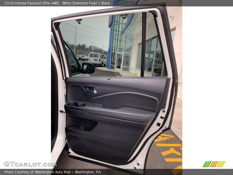 White Diamond Pearl / Black 2019 Honda Passport Elite AWD