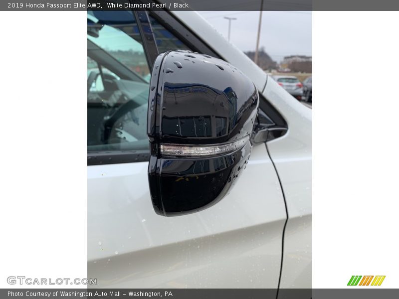 White Diamond Pearl / Black 2019 Honda Passport Elite AWD