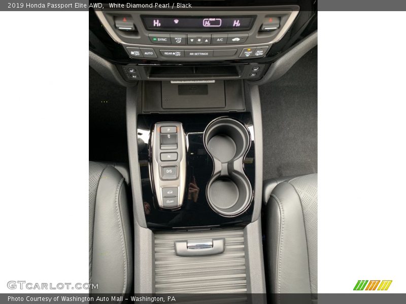 White Diamond Pearl / Black 2019 Honda Passport Elite AWD